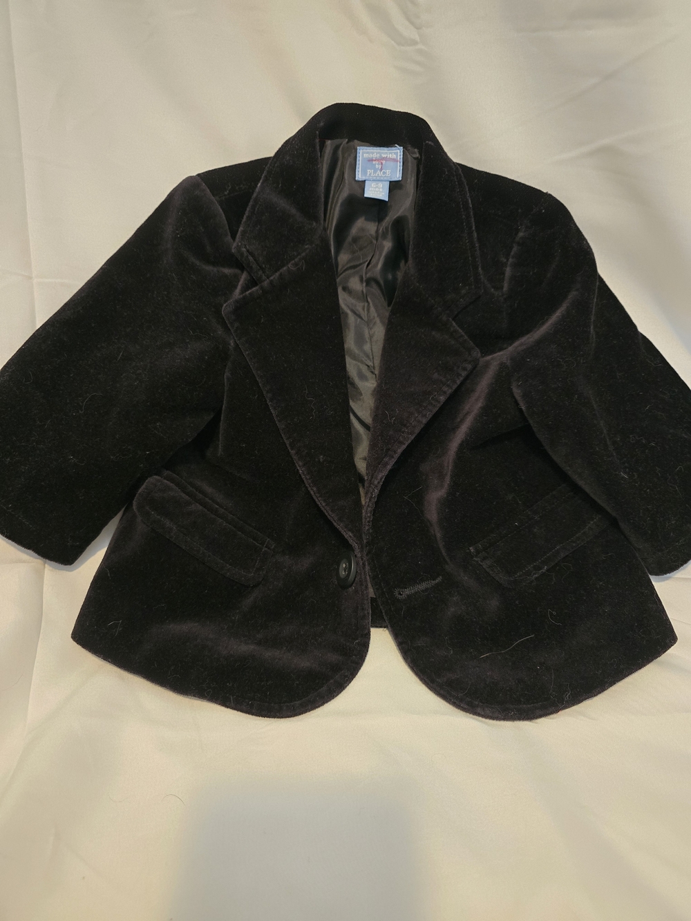 The Children’s Place Velvet Blazer - Black
